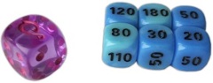 Pokemon SWSH7 Evolving Skies Elite Trainer Dice - Purple/Blue